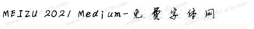 MEIZU 2021 Medium字体转换